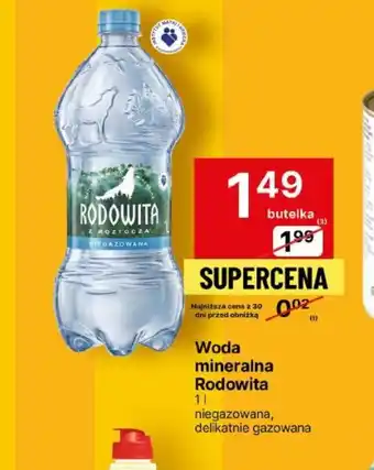 Delikatesy Centrum Woda mineralna Rodowita 1l oferta