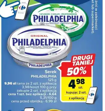 Carrefour Market Serek PHILADELPHIA 125g oferta