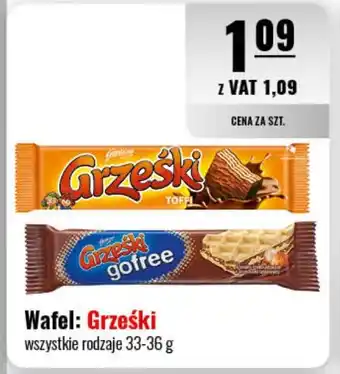 Eurocash Wafel Grześki wszystkie rodzaje 33-36 g oferta