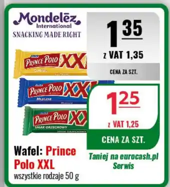 Eurocash Wafel Prince Polo XXL wszystkie rodzaje 50 g oferta