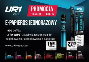 Eurocash E-PAPIEROS JEDNORAZOWY UR1 oferta