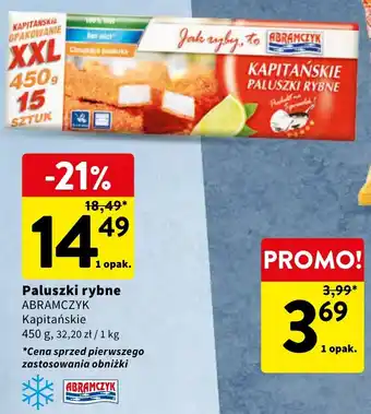 Intermarche Paluszki rybne ABRAMCZYK 450 g oferta
