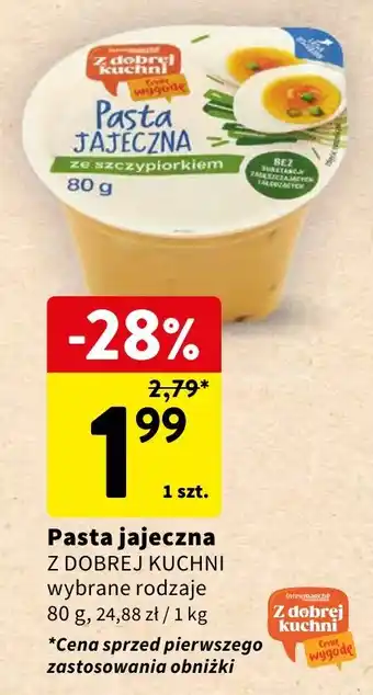 Intermarche Pasta jajeczna Z DOBREJ KUCHNI 80 g oferta