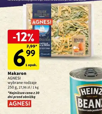 Intermarche Makaron AGNESI 250 g oferta