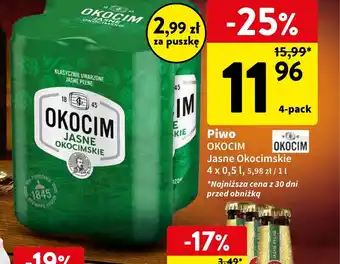 Intermarche Piwo OKOCIM 4 x 0,5 l oferta