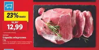 Lidl RZEŹNIK Łopatka wieprzowa 1 kg oferta
