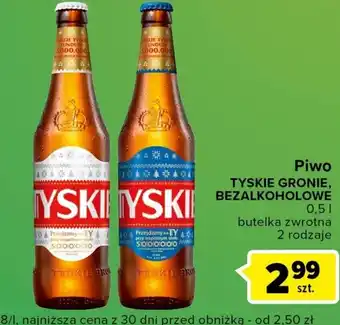 Globi Piwo TYSKIE GRONIE, BEZALKOHOLOWE 0,5l oferta