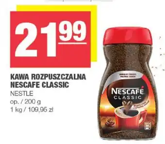 Spar KAWA ROZPUSZCZALNA NESCAFE CLASSIC NESTLE 200g oferta