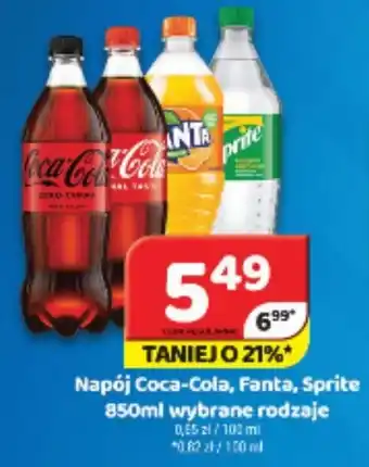 Delfin Napój Coca Cola Fanta Sprite 850ml oferta