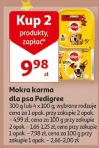 Auchan Mokra karma dla psa Pedigree 300g oferta