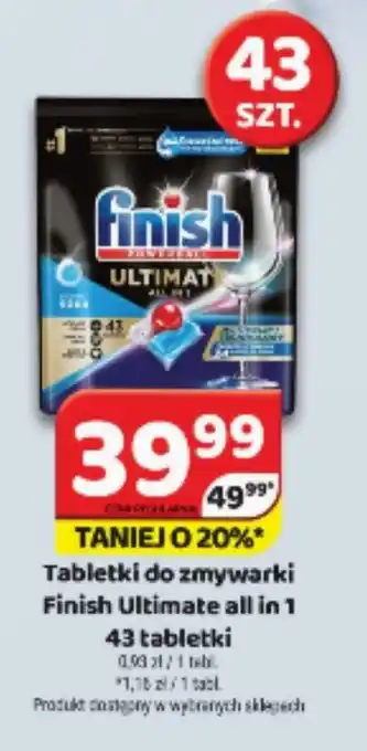 Delfin Tabletki do zmywarki Finish Ultimate all in 1 43 tabletki oferta