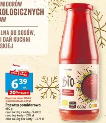 Auchan Passata pomidorowa 680g oferta