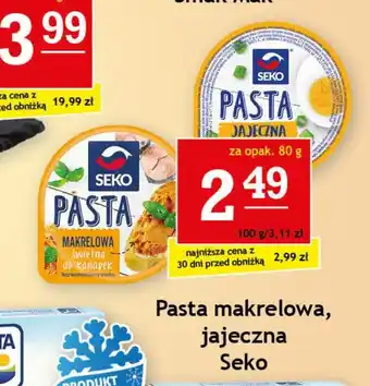 Gram Market Pasta makrelowa, jajeczna Seko 80g oferta