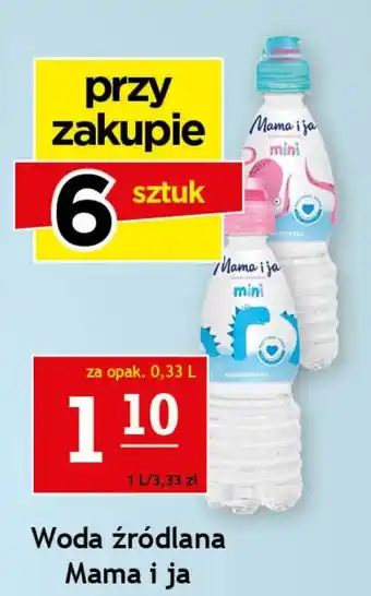 Woda źródlana Mama i ja 0,33l