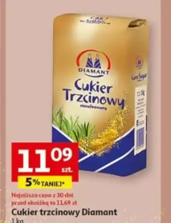 Auchan Cukier trzcinowy Diamant 1kg oferta
