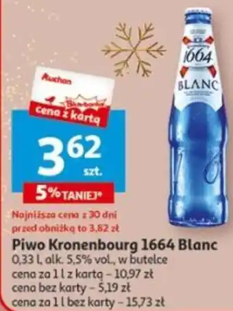 Auchan Piwo Kronenbourg 1664 Blanc oferta