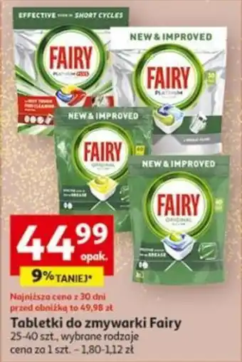 Auchan Tabletki do zmywarki Fairy 25-40 szt. oferta