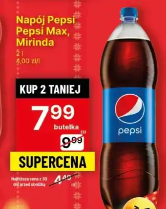 Delikatesy Centrum Napój Pepsi Pepsi Max, Mirinda 2 l oferta