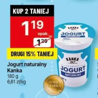 Delikatesy Centrum Jogurt naturalny Kanka 180 g oferta