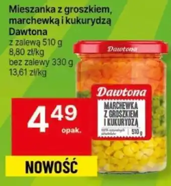 Delikatesy Centrum Mieszanka z groszkiem, marchewką i kukurydzą Dawtona 510 g oferta