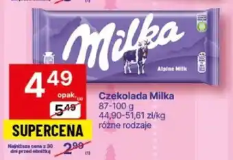 Delikatesy Centrum Czekolada Milka 87-100 g oferta