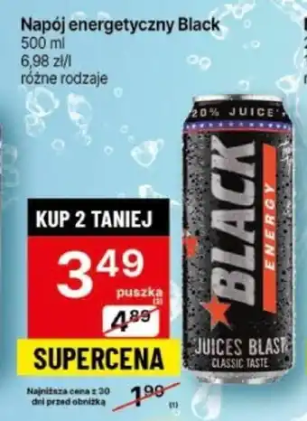 Delikatesy Centrum Napój energetyczny Black 500 ml oferta