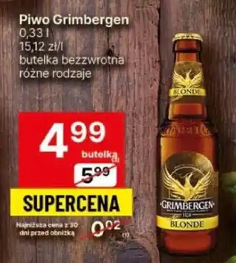 Delikatesy Centrum Piwo Grimbergen 0,33 l oferta