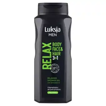 Blue Stop Luksja men relax odprężający żel pod prysznic 3w1 500 ml oferta