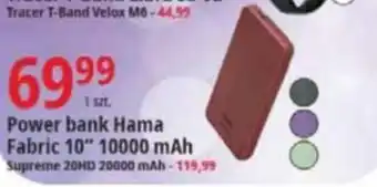 E.Leclerc Power bank Hama Fabric 10" 10000 mAh oferta