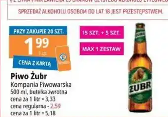 E.Leclerc Piwo Żubr 500 ml oferta