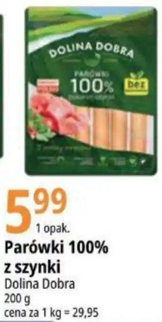 E.Leclerc Parówki 100% z szynki 200 g oferta
