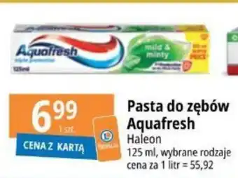 E.Leclerc Pasta do zębów Aquafresh 125 ml oferta