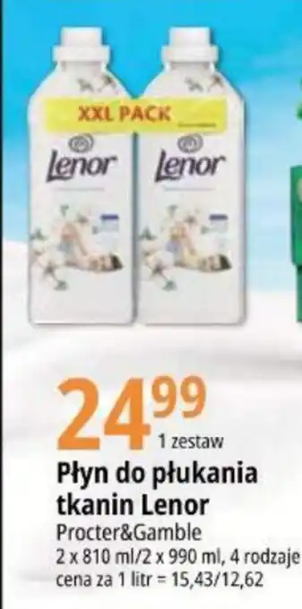 E.Leclerc Płyn do płukania tkanin Lenor Procter&Gamble 2 x 810 ml oferta