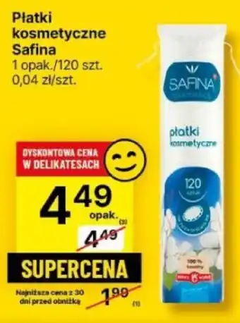 Delikatesy Centrum Płatki kosmetyczne Safina 120 szt. oferta