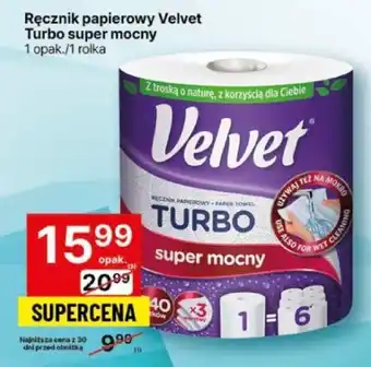 Delikatesy Centrum Ręcznik papierowy Velvet Turbo super mocny 1 rolka oferta