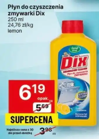 Delikatesy Centrum Płyn do czyszczenia zmywarki Dix 250 ml oferta