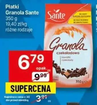 Delikatesy Centrum Płatki Granola Sante 350 g oferta