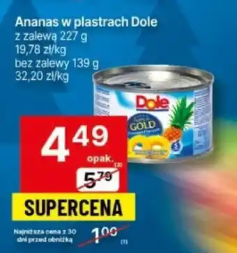 Delikatesy Centrum Ananas w plastrach Dole 227 g oferta