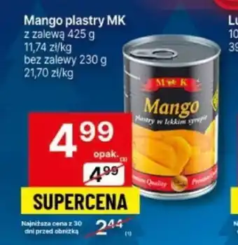 Delikatesy Centrum Mango plastry MK 425 g oferta
