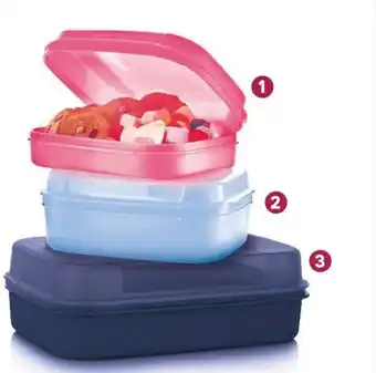 Tupperware Zestaw Pojemnik Uniwersalny 1,1L + 1,4L + 2L oferta