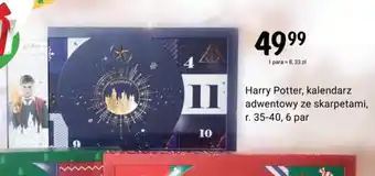 Rossmann Harry Potter kalendarz adwentowy ze skarpetami 6 par oferta