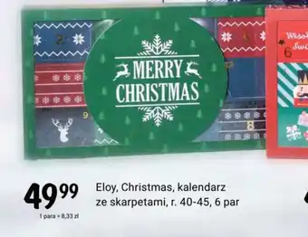 Rossmann Eloy Christmas kalendarz ze skarpetami 6 par oferta