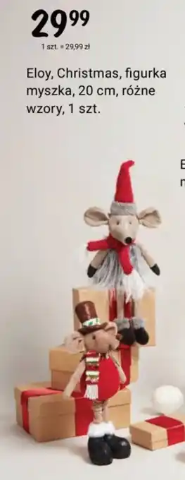 Rossmann Eloy Christmas figurka myszka 20 cm oferta