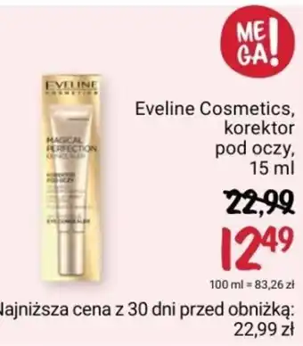 Rossmann Eveline Cosmetics korektor pod oczy 15 ml oferta