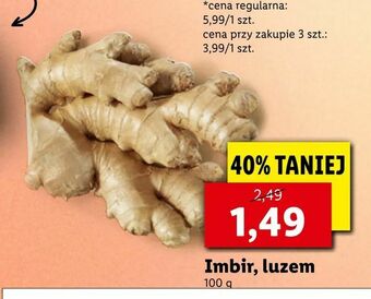 Lidl Imbir, luzem oferta