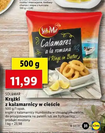 Lidl Krążki z kałamarnicy w cieście oferta