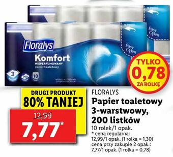 Lidl Papier toaletowy 3-warstwowy, 200 listków oferta
