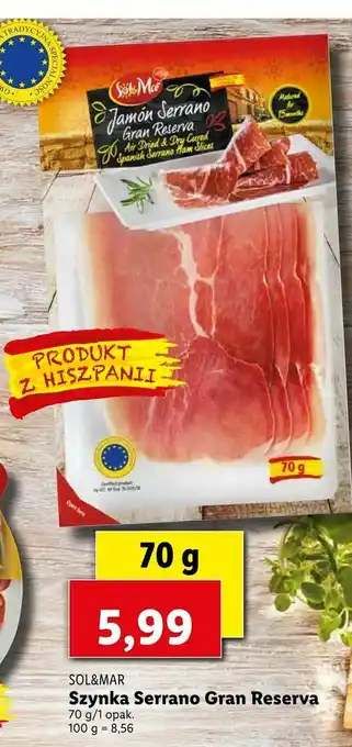 Lidl Szynka Serrano Gran Reserva oferta