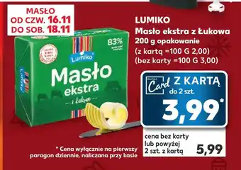 Kaufland LUMIKO Masło ekstra z Łukowa 200g opakowanie oferta