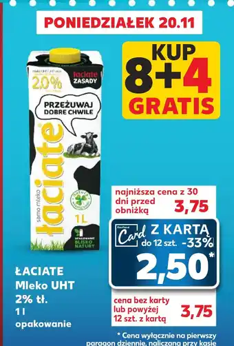Kaufland Łaciate Mleko UHT 2% 1l oferta